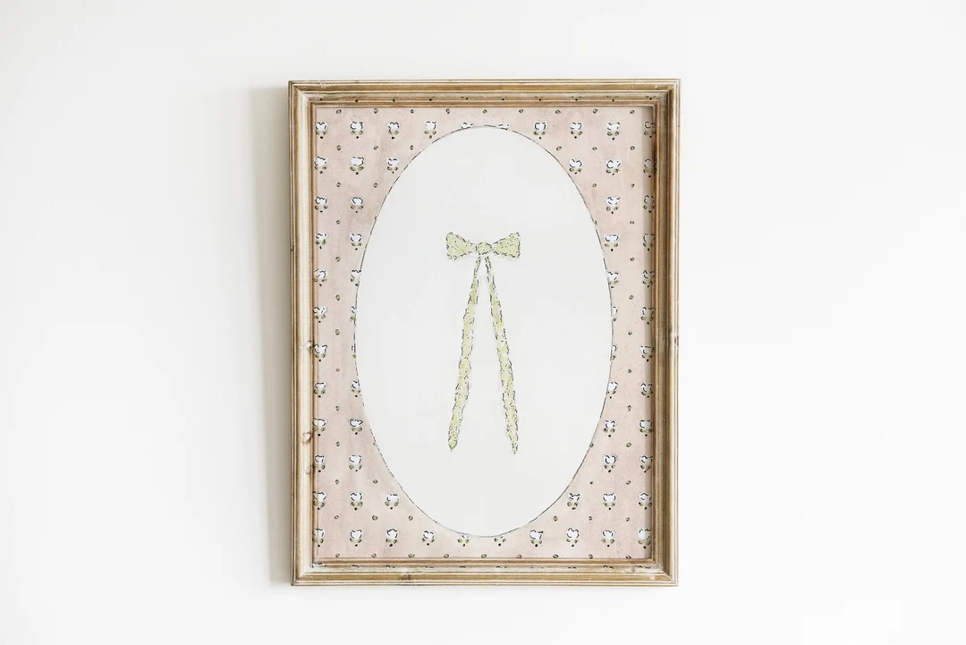 Bow Painting, Watercolor Bow, Wall Art, Bow Illustration, Art Print, Nursery Wall Art, Nursery De... | Etsy (US)