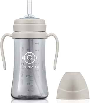 GROSMIMI Spill Proof no Spill Magic Sippy Cup with Straw with Handle for Baby and Toddlers, Custo... | Amazon (US)
