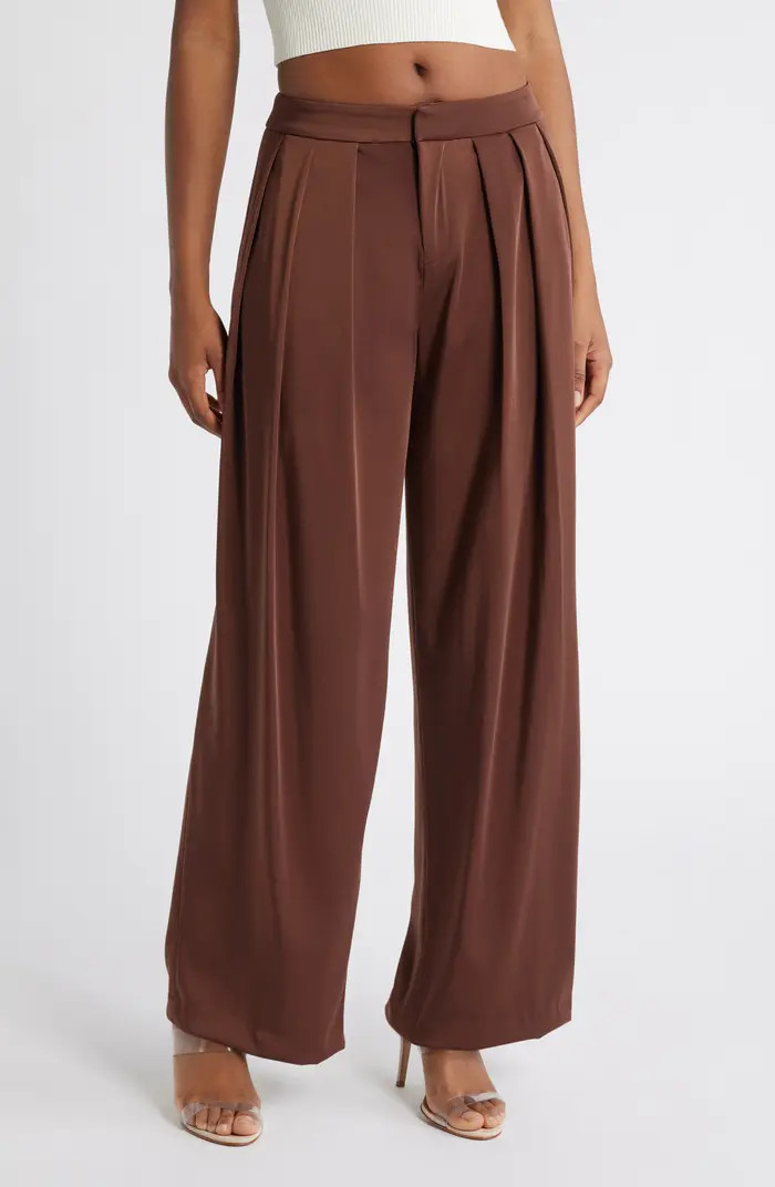Mistress Rocks Pleated Wide Leg Pants | Nordstrom | Nordstrom