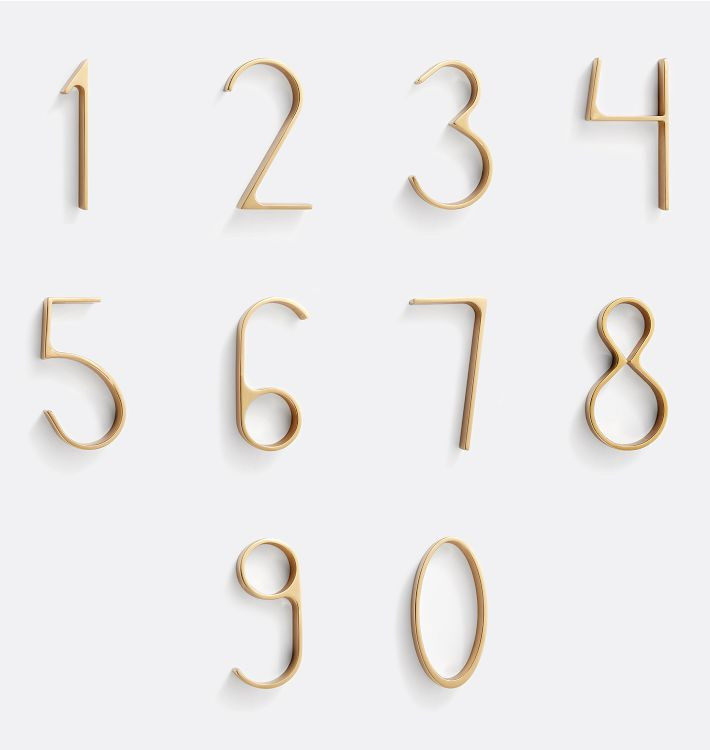 6" Warren House Number | Rejuvenation