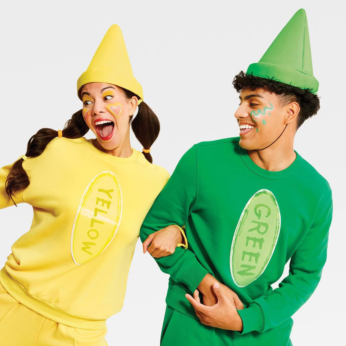 Adult Crayon Neon Green & Yellow Halloween Costume Accessory Set - Hyde & EEK! Boutique™ | Target