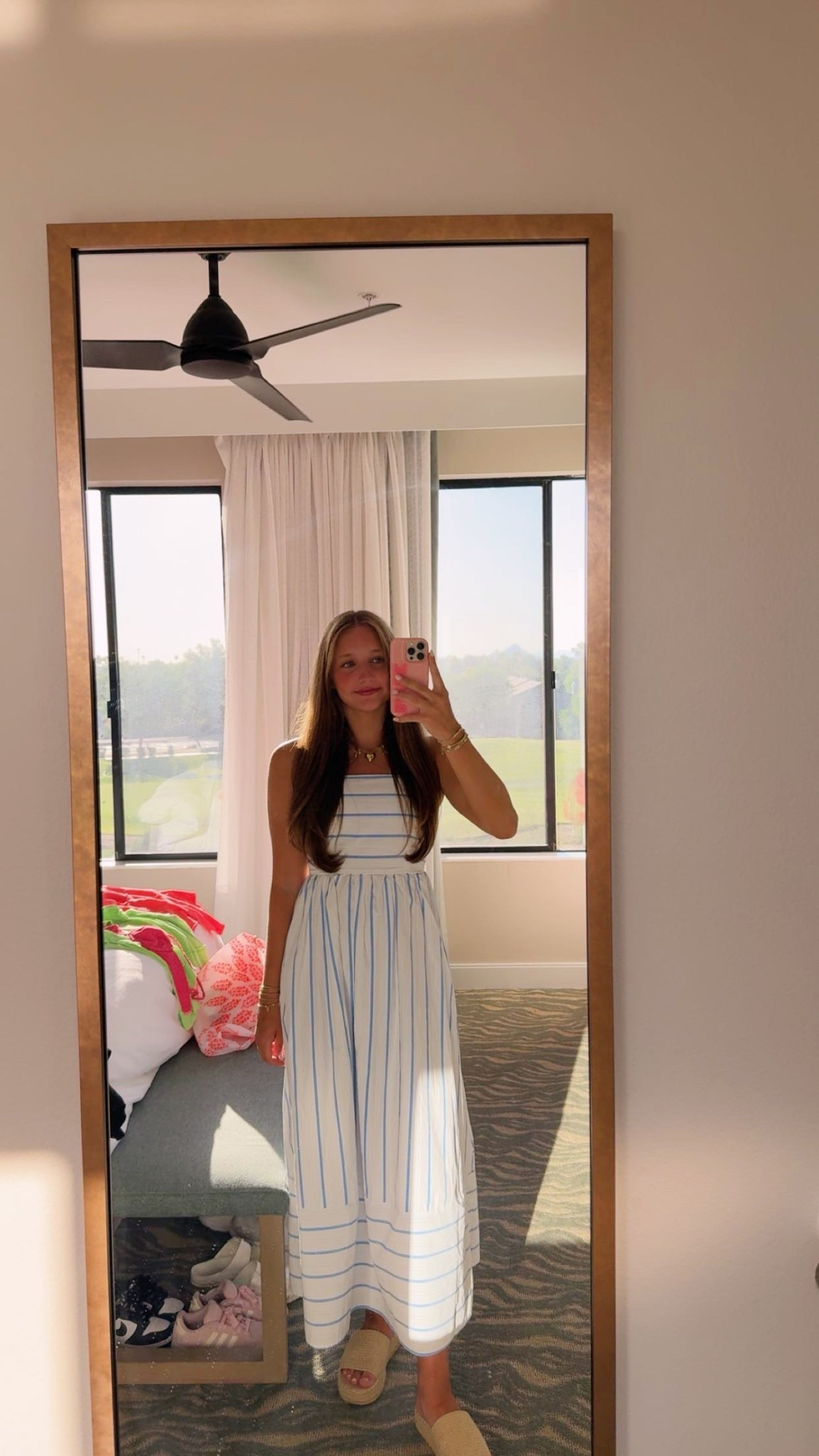 Cute and affordable summer outfit! Size small dress and 8 shoes! Exact link dress just in the blue color!

#LTKU #LTKSeasonal #LTKSummerEdit