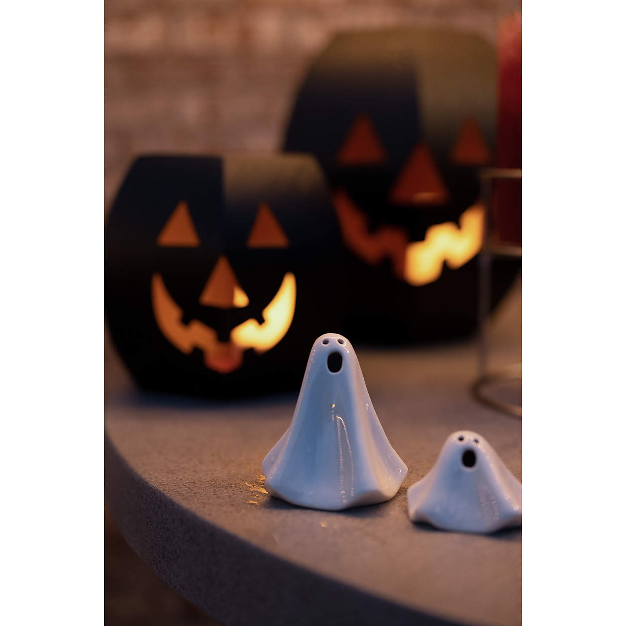Small LED Halloween Ceramic Ghost Light + Reviews | Crate & Barrel | Crate & Barrel