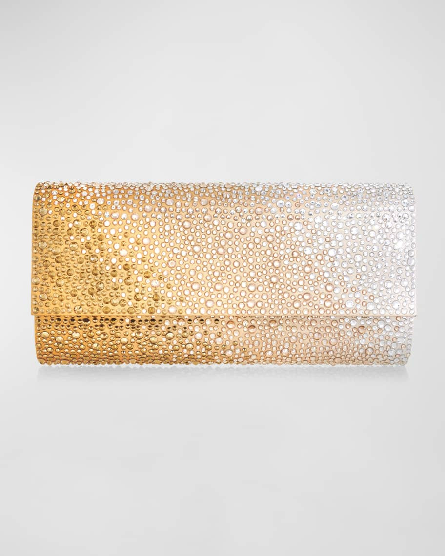Judith Leiber Couture Perry Ombre Crystal Flap Clutch Bag | Neiman Marcus