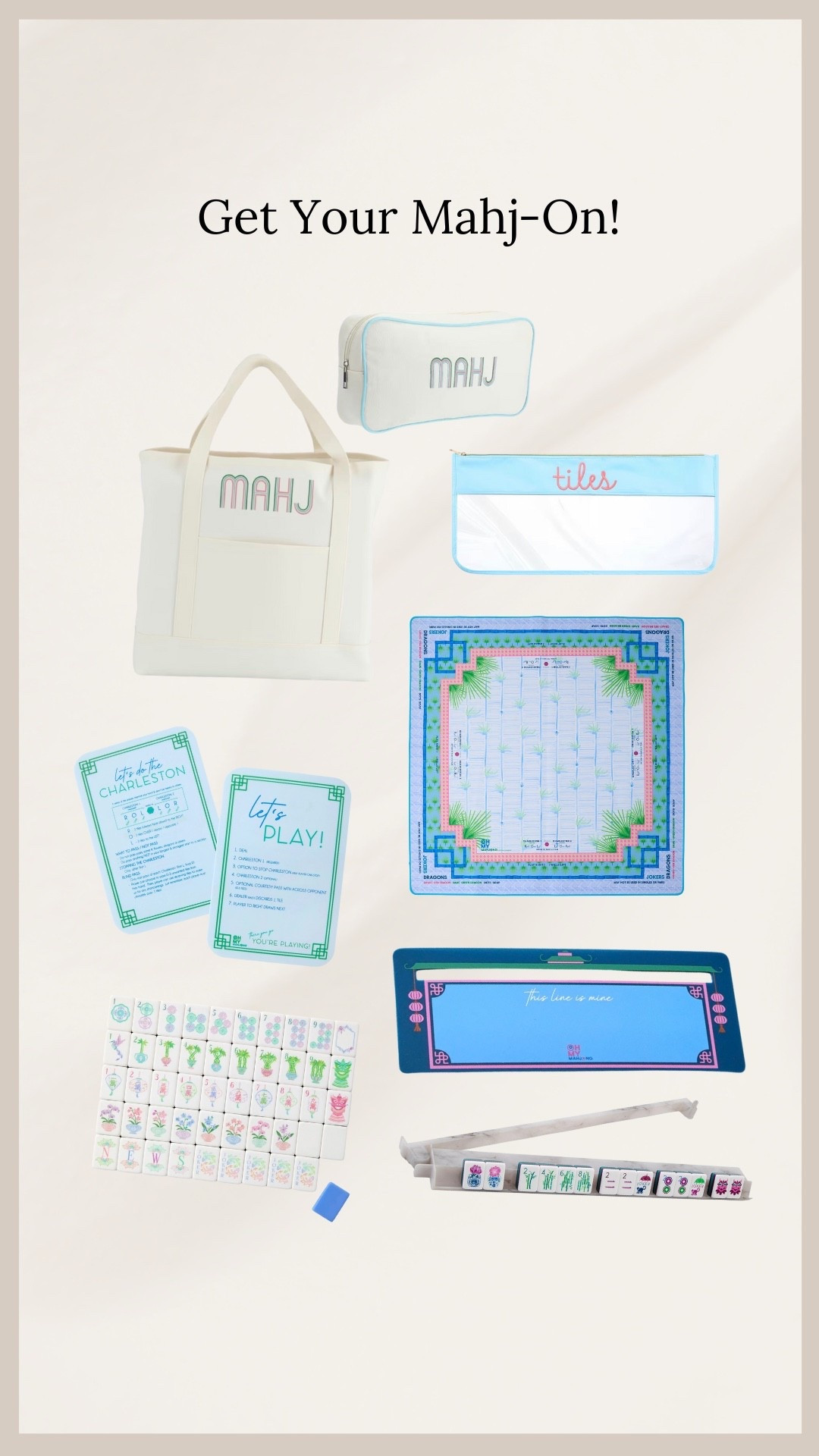 Mahjong Starter “Kit” - everything you need to get your Mahj on! 💖

#LTKdayinmylife #LTKHome #LTKU