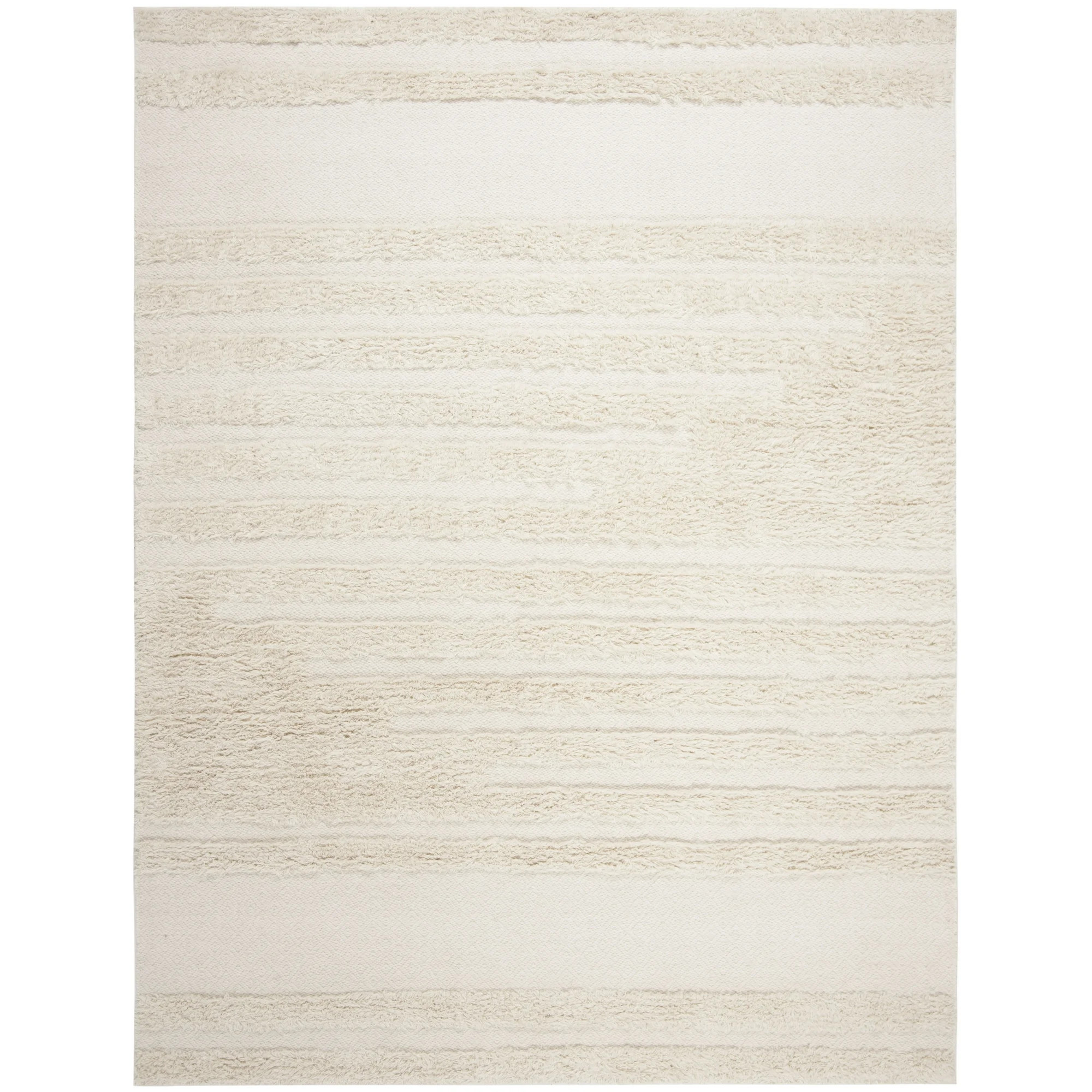 SAFAVIEH Kenya Anrai Solid Geometric Area Rug, Ivory, 8' x 10' | Walmart (US)