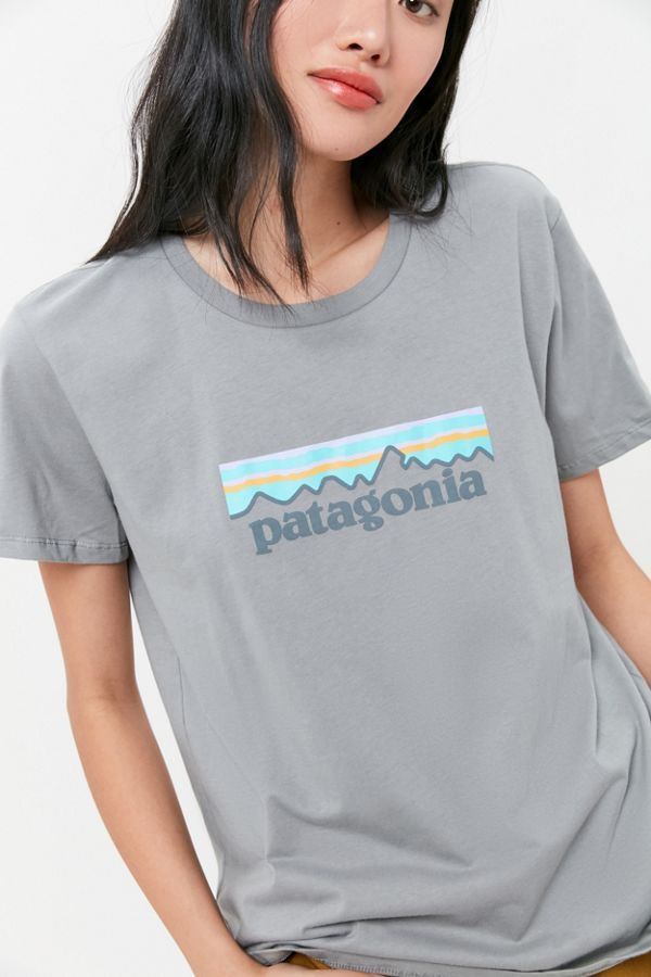 Patagonia Organic Cotton P-6 Logo Crew Neck Tee | Urban Outfitters (US and RoW)