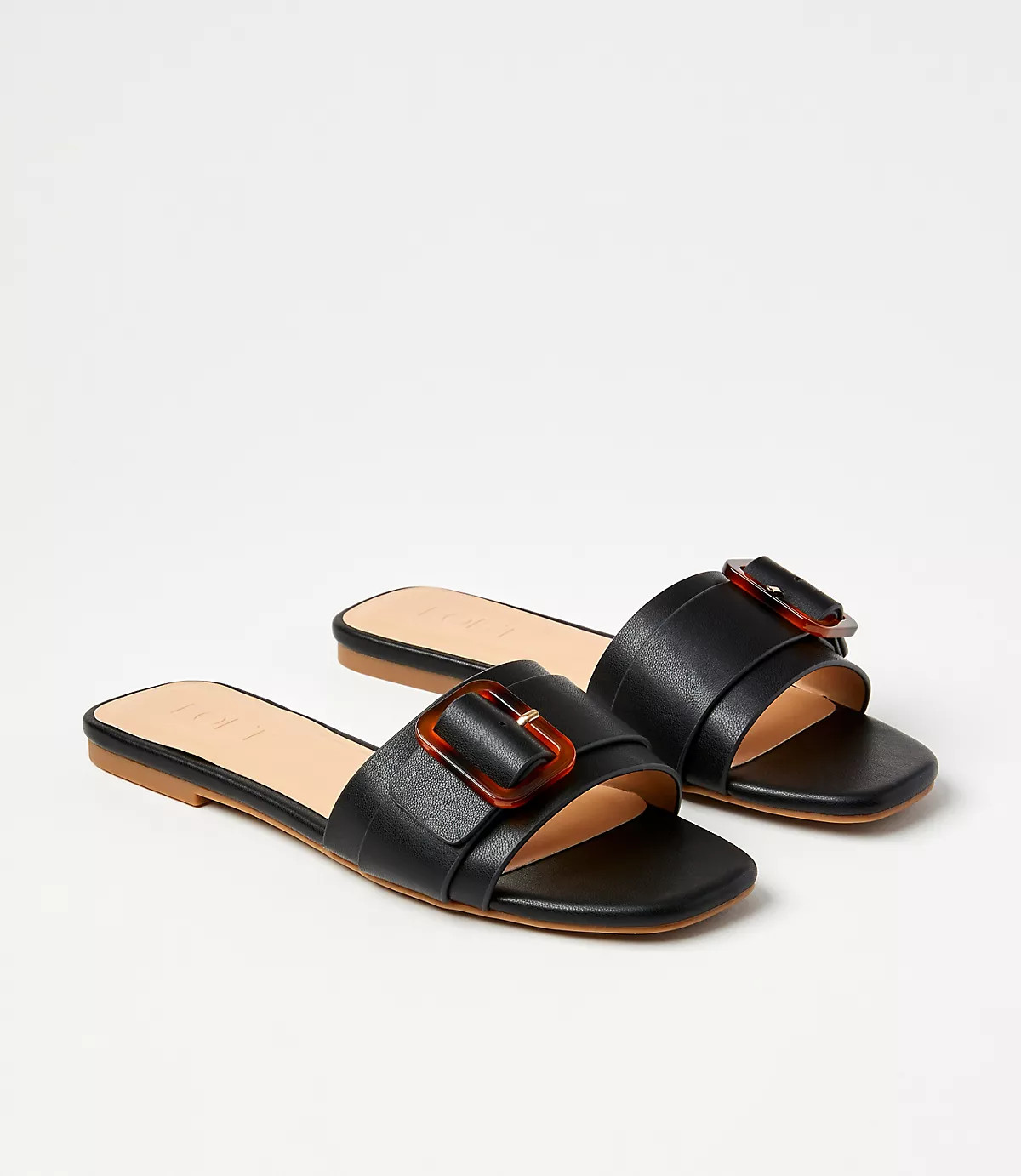 Buckle Slide Sandals | LOFT