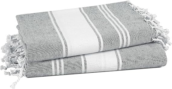 100% Cotton Beach Towel with Beach Bag, 2 Piece Beach Towels Oversized, 39"x71", Pool Towel, Over... | Amazon (US)