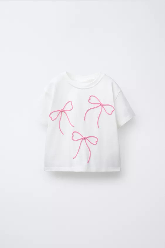 DRAWSTRING BOW T-SHIRT | Zara US