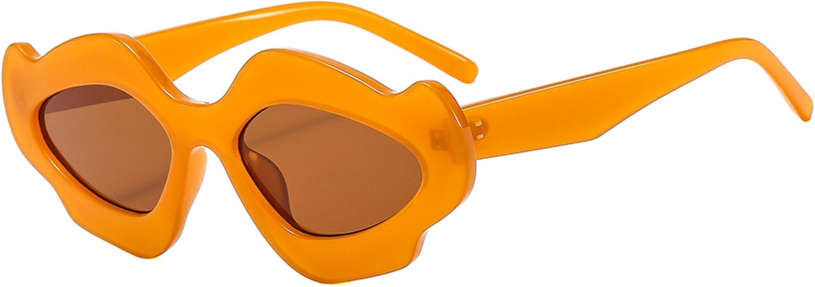 Trendy Irregular Cat Eye Sunglasses for Women Men Unique Flower Shape Design Retro Candy Colors E... | Amazon (US)