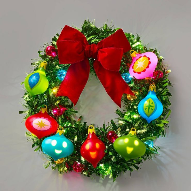 Battery Operated Lit Animated Christmas Wreath - Wondershop™ | Target