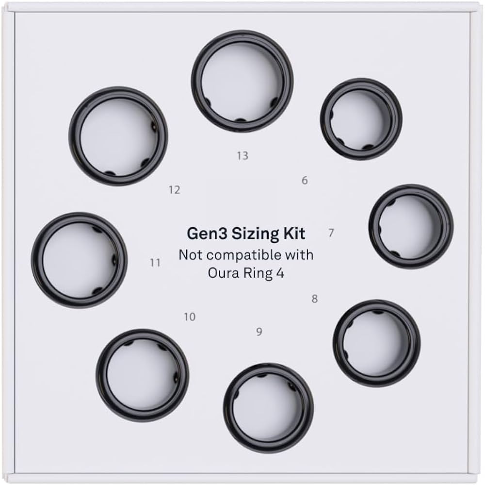 Oura Ring Gen3 Sizing Kit - Size Before You Buy The Oura Ring Gen3 - Unique Sizing - Receive Cred... | Amazon (US)