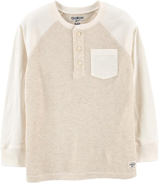 OshKosh B'Gosh Boys' Thermal Pocket Tee | Amazon (US)