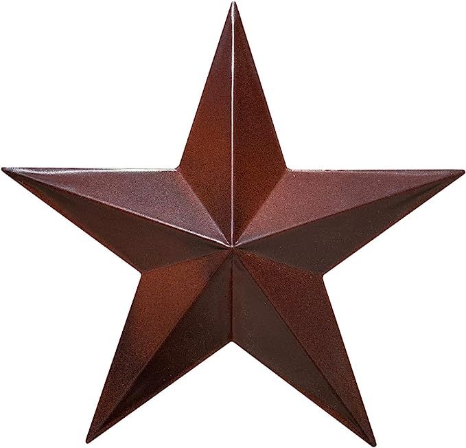 EcoRise Barn Star - Metal Stars for Outside Texas Stars Art Rustic Vintage Western Country Home F... | Amazon (US)