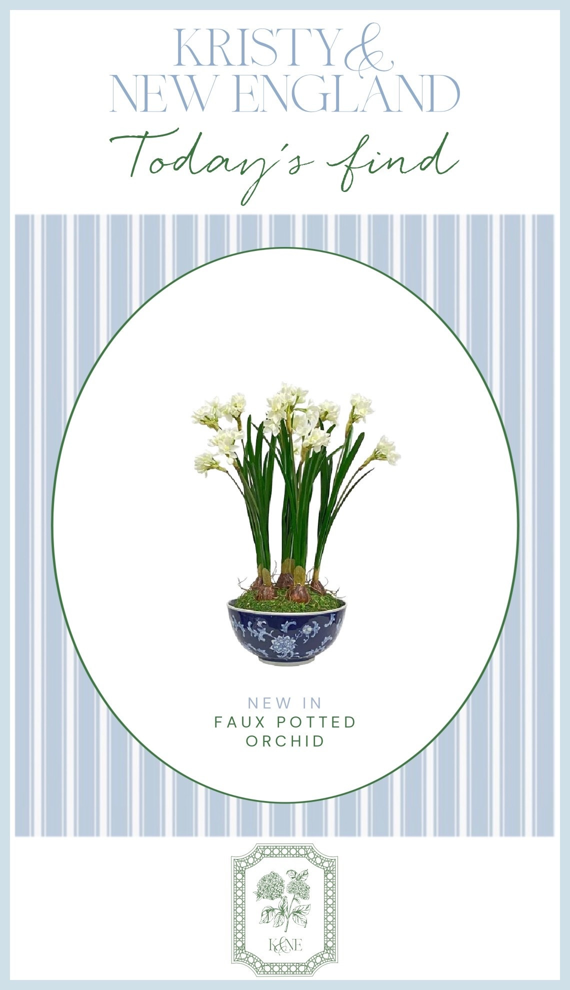 Blue & white potted faux orchid

#LTKHome