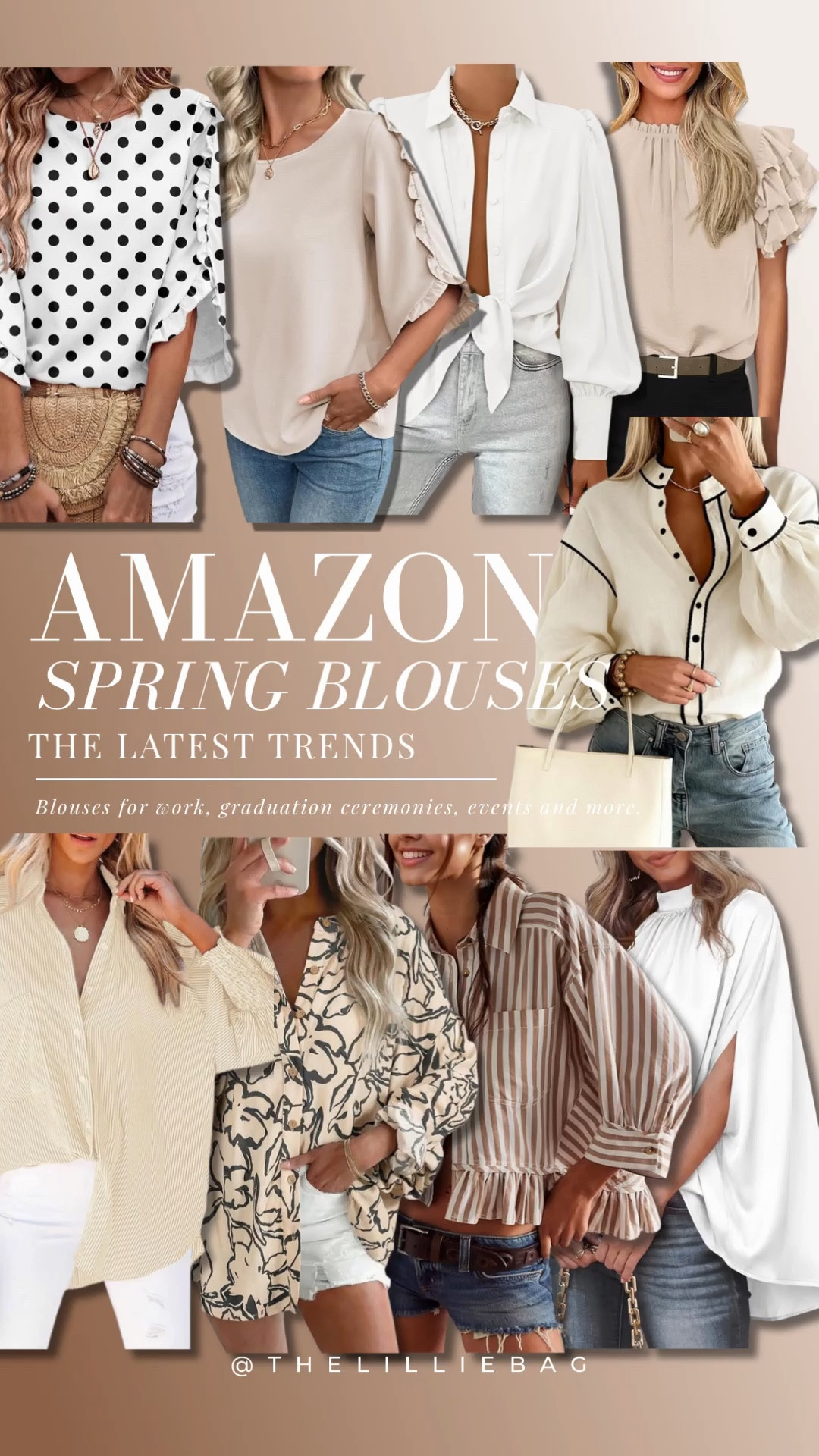 Amazon spring blouses that are giving effortless but put together 🌸✨

Think lightweight fabrics, pretty details, and the kind of tops you can throw on and instantly look styled.

Perfect for work, graduation ceremonies, spring events, showers, or anytime you want to feel a little more elevated without trying too hard 🤍
Easy to dress up with trousers or keep casual with denim — all linked on my LTK!

blouse, spring outfits 2026, showers, graduations, spring events, business casual workwear.

#LTKSeasonal #LTKWorkwear #LTKootd