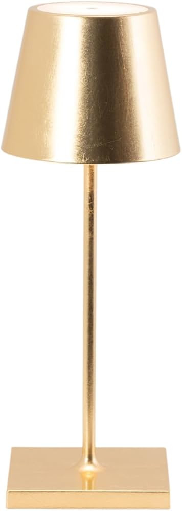 Zafferano, Poldina Pro Mini Lamp with Gold Leaf, Rechargeable Cordless Table Lamp with Touch Cont... | Amazon (US)