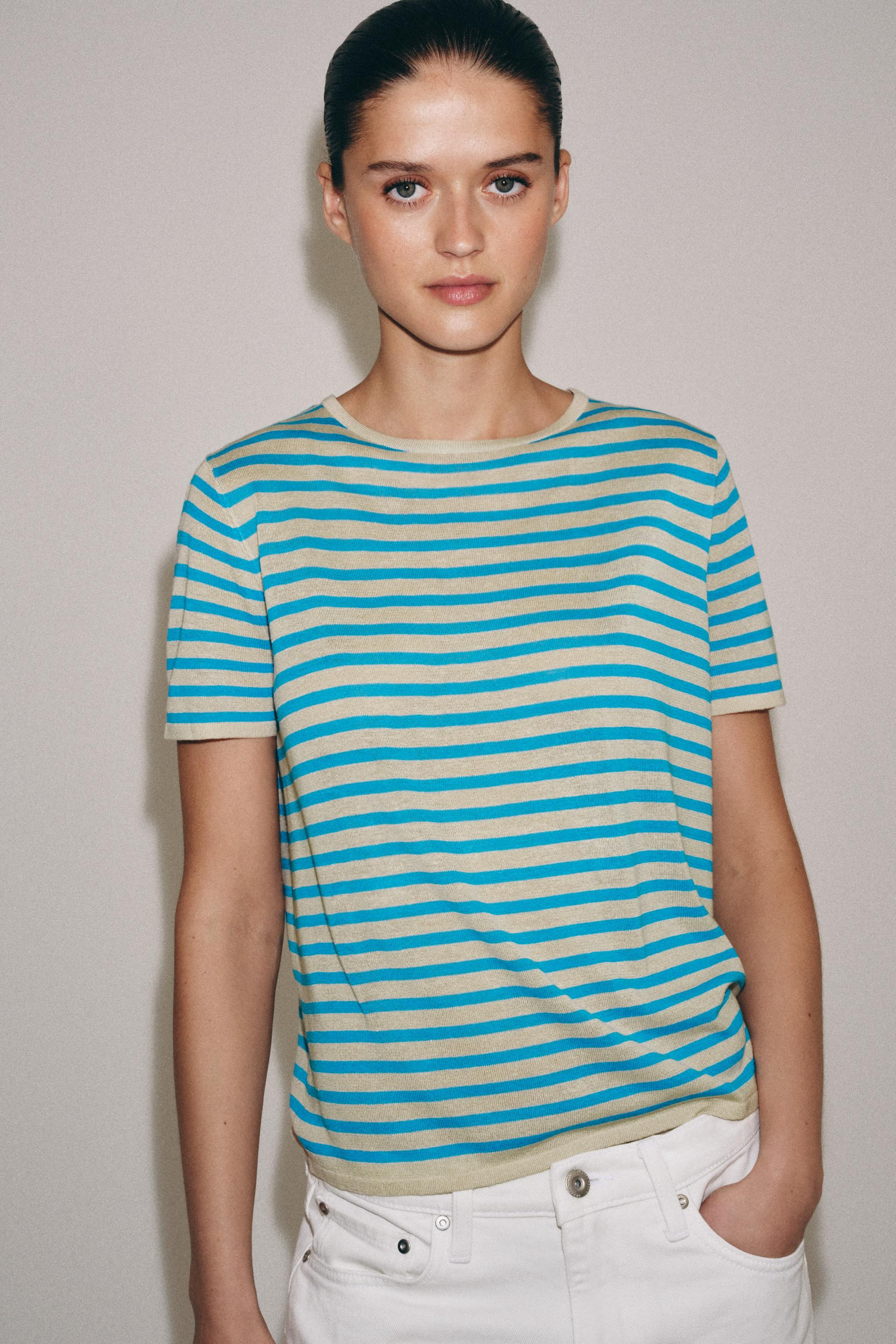TOP MIT STREIFEN | Zara DE