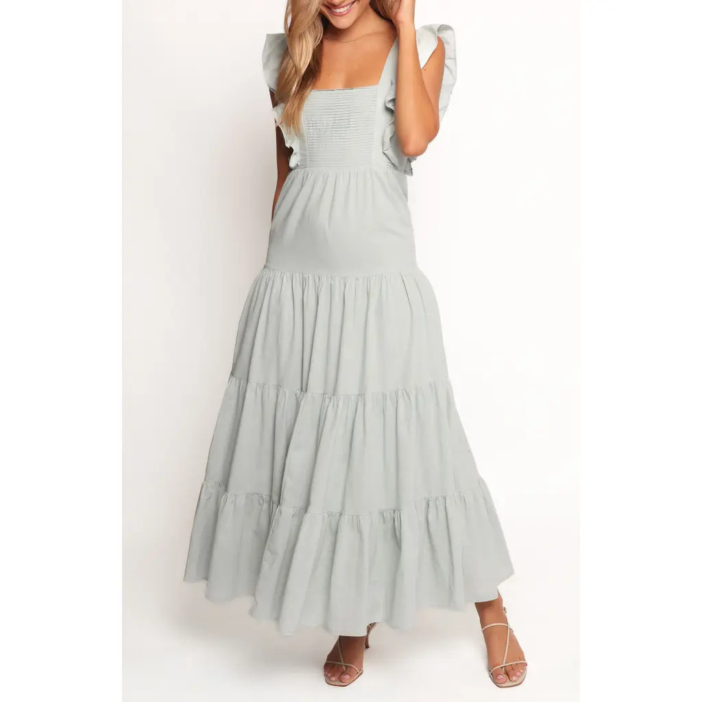 Petal & Pup Lillian Maxi Dress in Pale Blue at Nordstrom Rack, Size Large | Nordstrom Rack