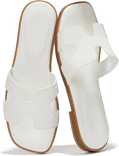 Project Cloud 100% Genuine Leather Sandals Women Flats For Women (Jannel) | Sandals for Women Fas... | Amazon (US)