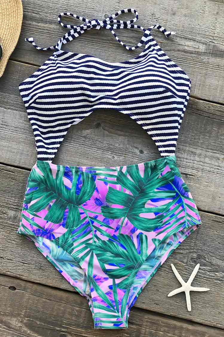 No Regret Halter One-piece Swimsuit | Cupshe