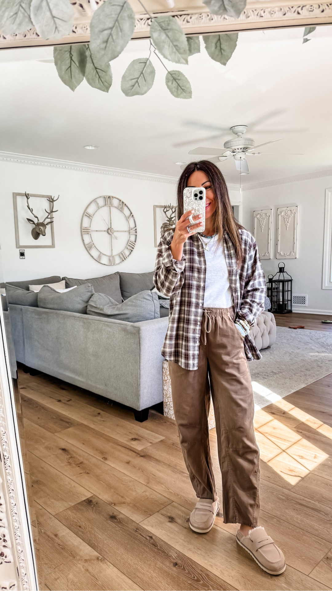 Small flannel shirt. Pants XS. Target style.