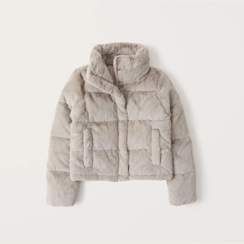 Faux Fur Mini Puffer | Abercrombie & Fitch (US)