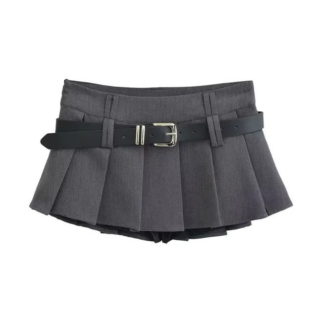 Asiris - Low Waist Plain Mini Pleated Skirt | YesStyle | YesStyle Global