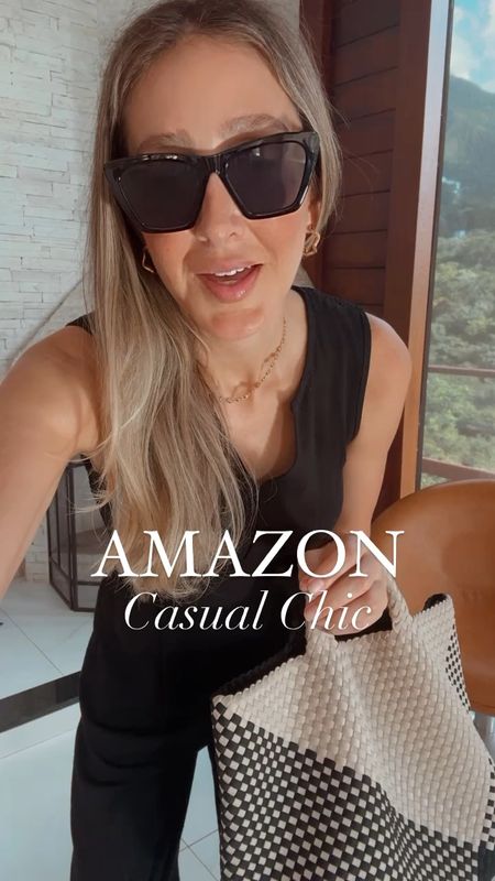 Amazon casual chic black jumpsuit, I love it so much I have it in different colors. Runs true to size, I am wearing a size small. I am 5’9” for your reference 🤍

#LTKVideo #LTKU #LTKstyletip
