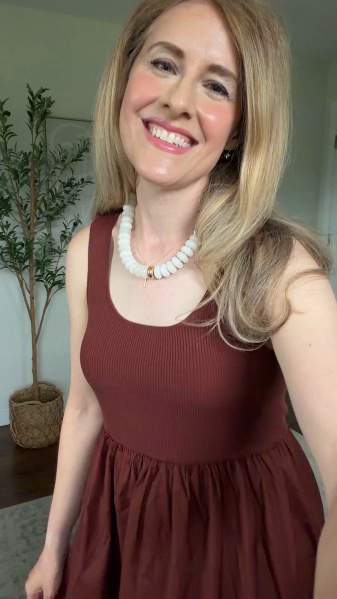 Walmart dress I’m loving, regular bra friendly! I’m between small and medium and got the medium in this. #walmartfashion

#LTKOver40