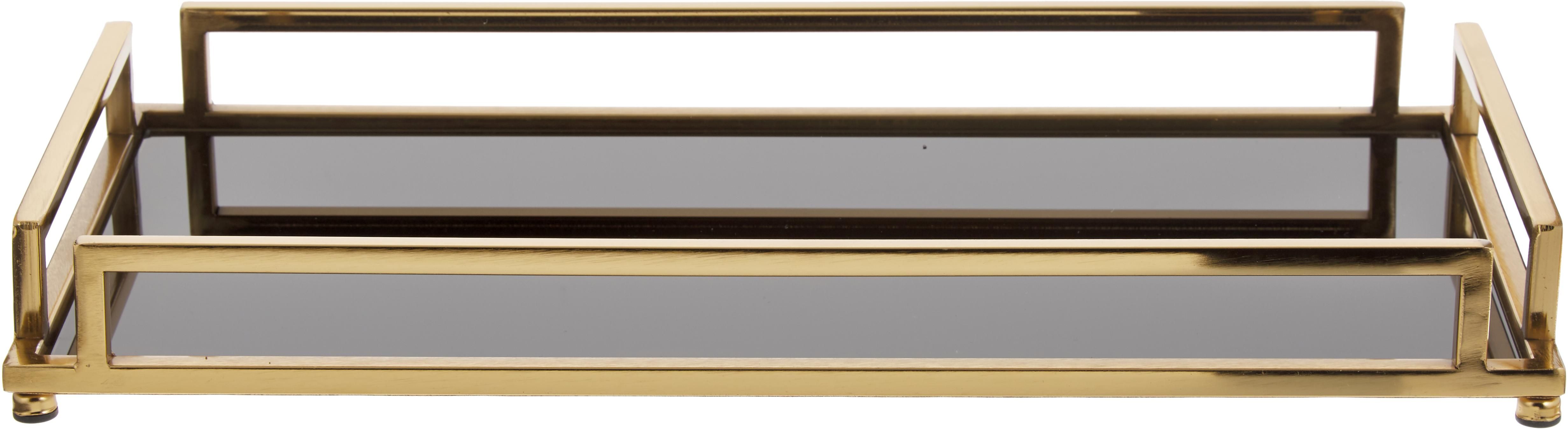 Deko-Tablett Traika in Gold mit schwarzer Ablagefläche | WestwingNow | WestwingNow (AT & DE)