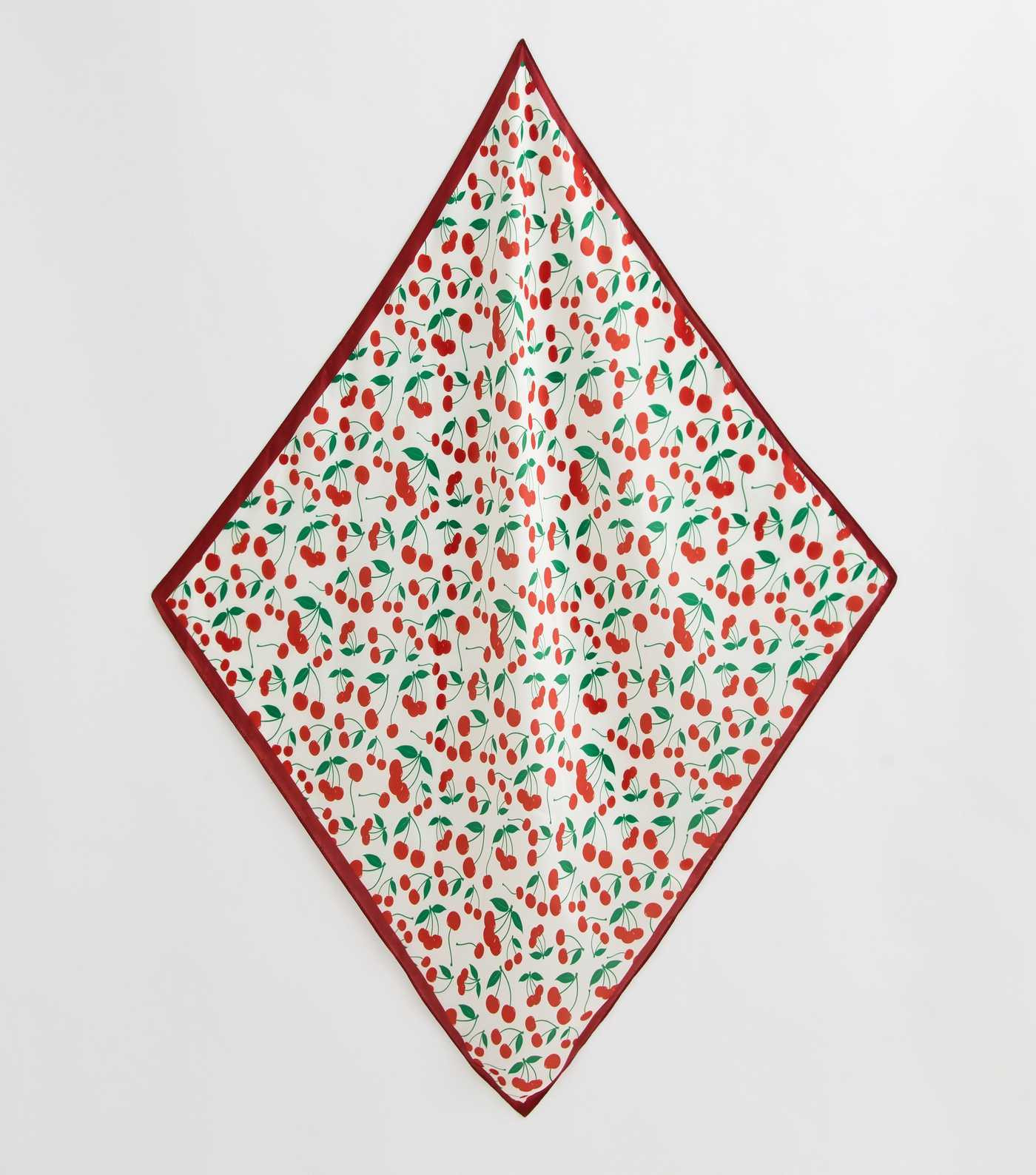 Red Cherry Print Satin Scarf | New Look | New Look (UK)