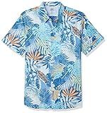IZOD Men's Saltwater Dockside Chambray Short Sleeve Button Down Patterned Shirt, Blue Revival, X-Lar | Amazon (US)