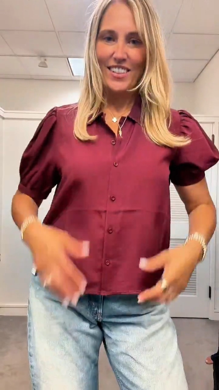This top is one of those pieces that catches your eye right away. The gorgeous color, pretty puff sleeves, and detailed collar make it feel extra special while still being easy to wear every day. Even better, it’s on sale now, making it a great time to add it to your closet.

#LTKSeasonal #LTKOver40 #LTKSaleAlert