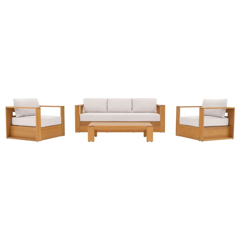 Emmett 5 - Person Outdoor Seating Group With Cushions | Wayfair North America