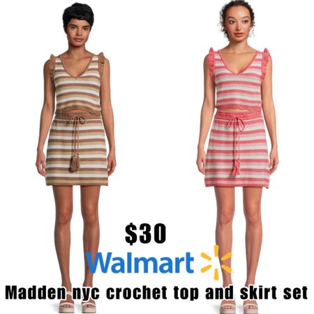 New for Spring 2024! Crochet top and skirt set from Walmart for $30!! 🌸✨🌼

#LTKU #LTKstyletip #LTKfindsunder50