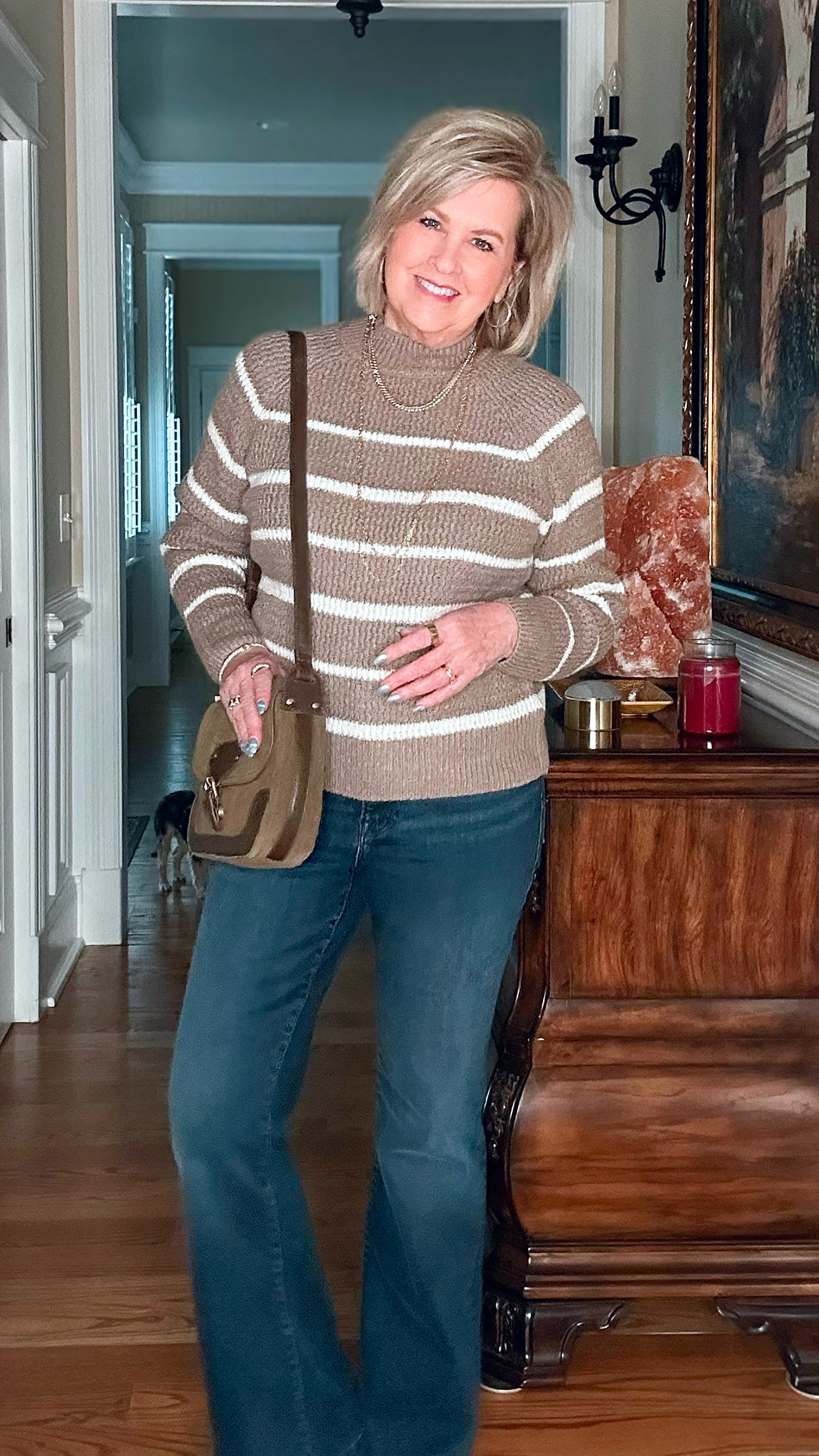 Mocha Mousse! I’m loving this rock warm color and I paired it with a pair of stretchy jeans and fold over ankle boots. I’m wearing a medium in the sweater and the pants are a size 6-12. I’m usually a size 8, and these fit my great. 



#LTKStyleTip #LTKOver40 #LTKFindsUnder100