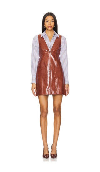 Tade Dress in Smoked Paprika & Iris Storm | Revolve Clothing (Global)