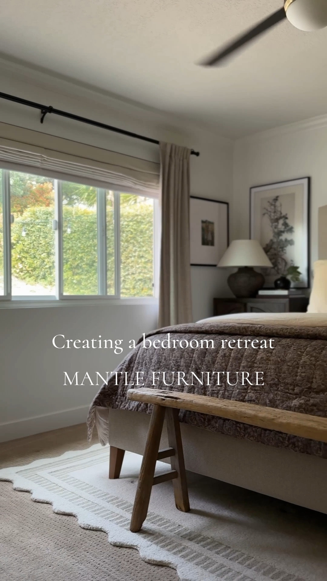Creating a bedroom retreat with mantle furniture. Use code BR15 to save 15% off on your mantle furniture order through May 31, 2026.

#LTKHome #LTKmorningroutine #LTKSpringSale