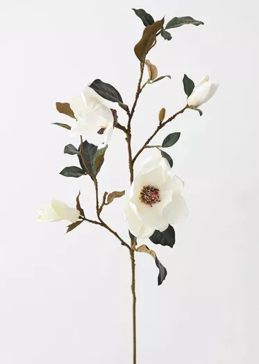Cream Artificial Blossom Branch - 57