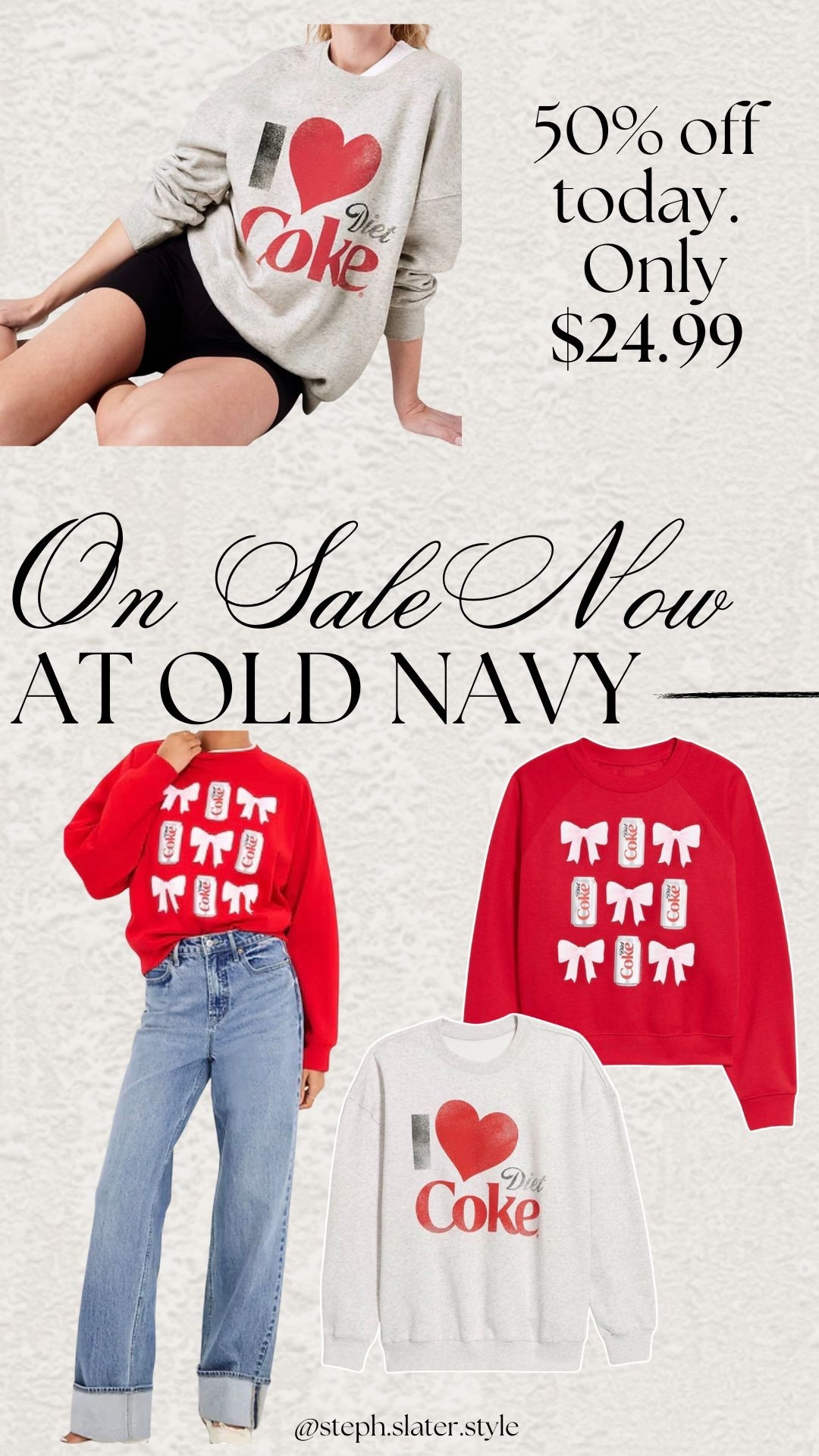 The cutest Diet Coke sweatshirt is 50% off today  

#LTKSaleAlert