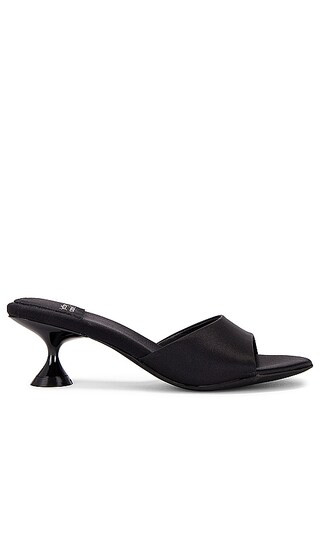 Sprouted Mule in Black Satin | Revolve Clothing (Global)