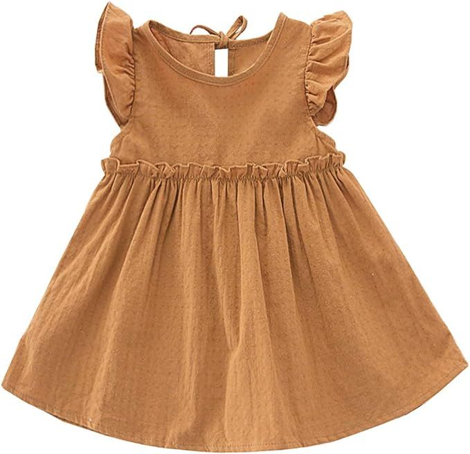Niyage Toddler Baby Girls Cotton Tunic Dress Swing Casual Sundress Age 1-5 | Amazon (US)