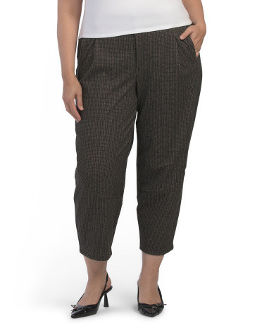 Plus Ab Solution Balloon Barrel Pants For Women, Spandex/Polyester/Rayon | TJ Maxx