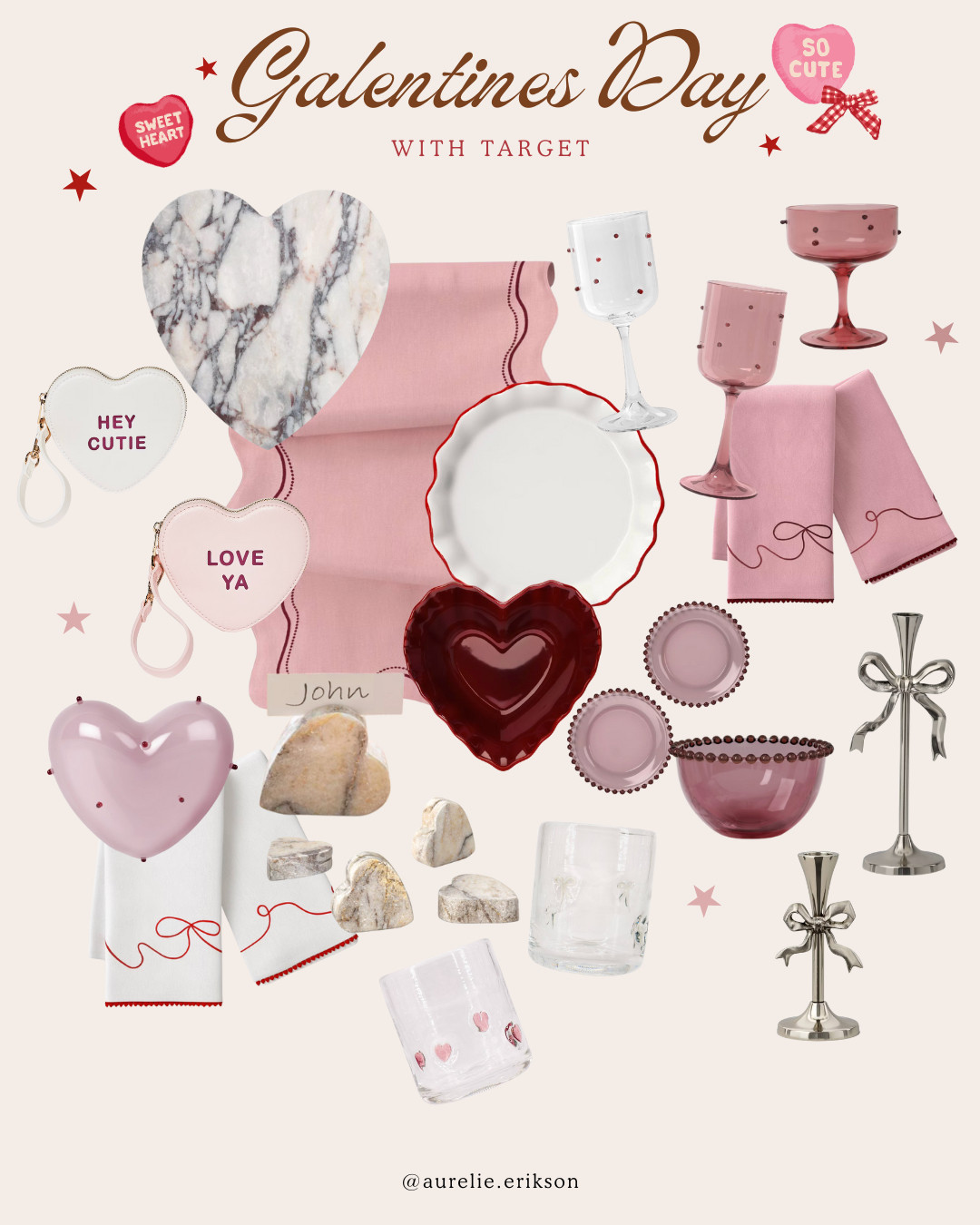 DARLING for Valentine's or a Galentine's hostess!  

 #LTKSeasonal #LTKHome #LTKFindsUnder50