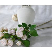 Faux Real Touch Pale Pink Rose Spray - High Quality Artificial Flower/Wedding Bouquet Diy Floral Home Decoration Gifts | Etsy (US)