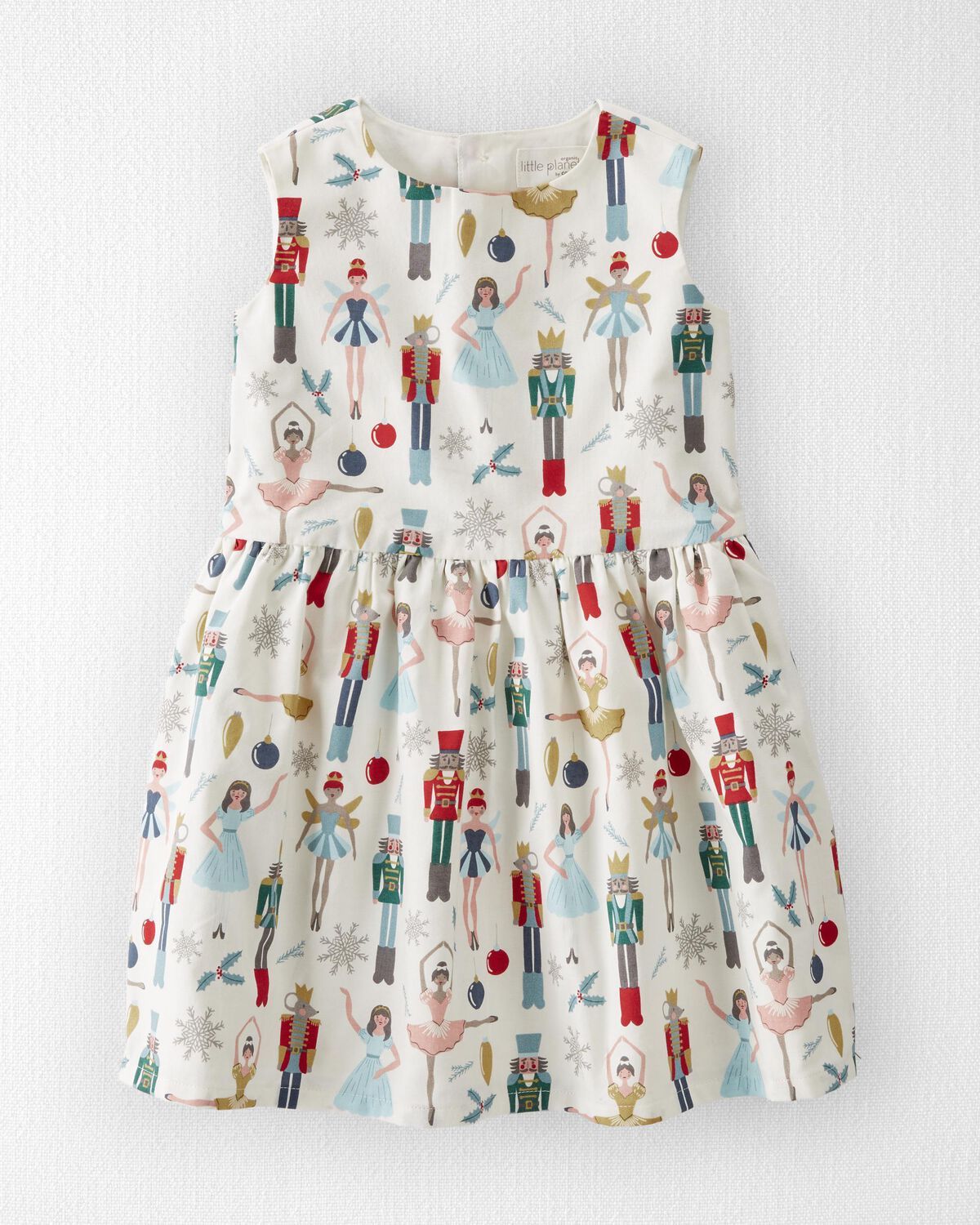 Nutcracker Print Toddler Organic Cotton Pleated Dress | carters.com | Carter's