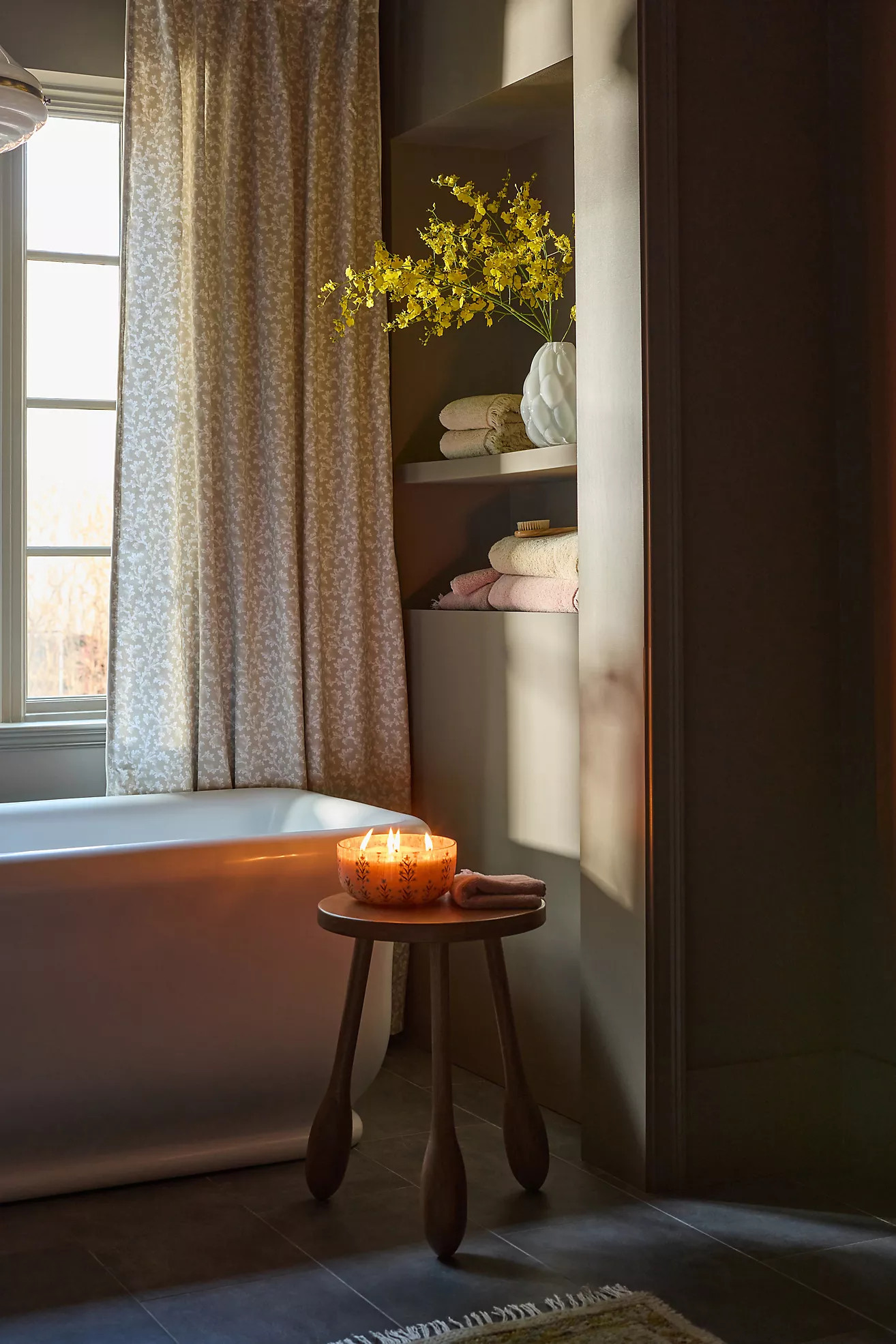 Irena Cotton Floral Printed Curtain | Anthropologie (US)