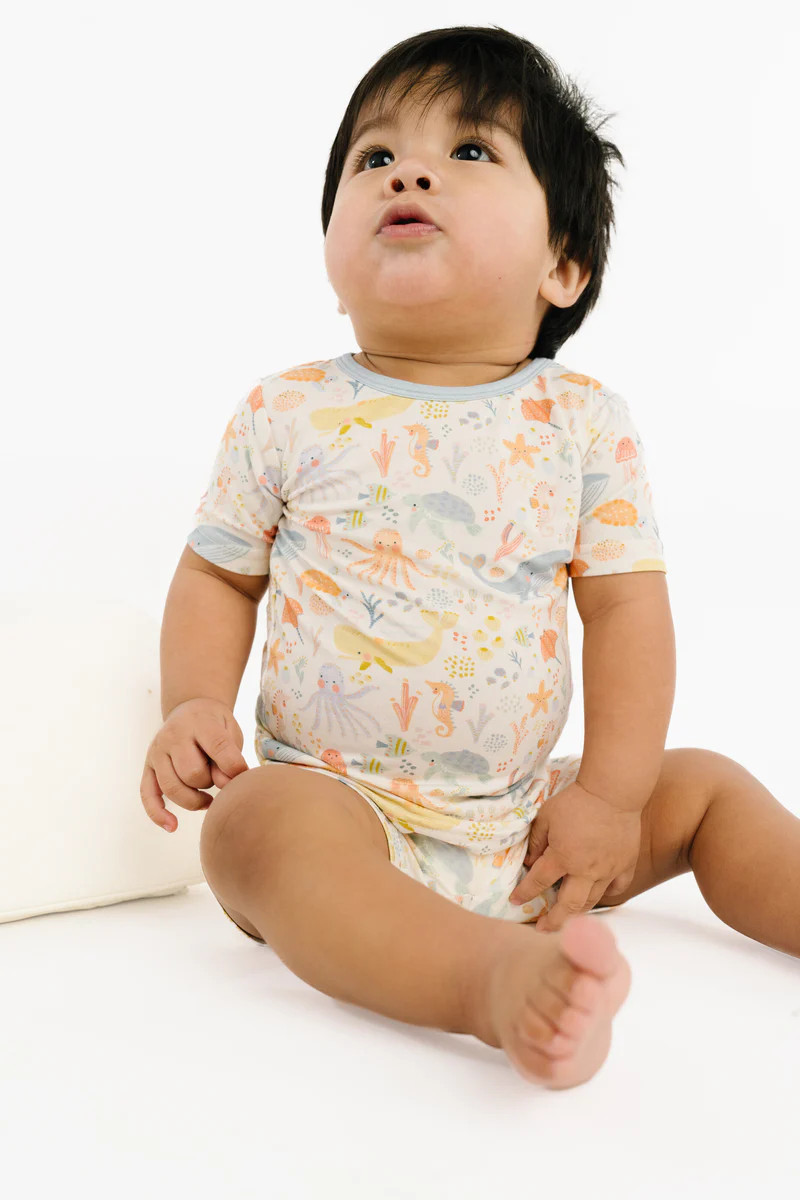 Underwater Friends Bamboo Shorts Set | Little One Shop Co